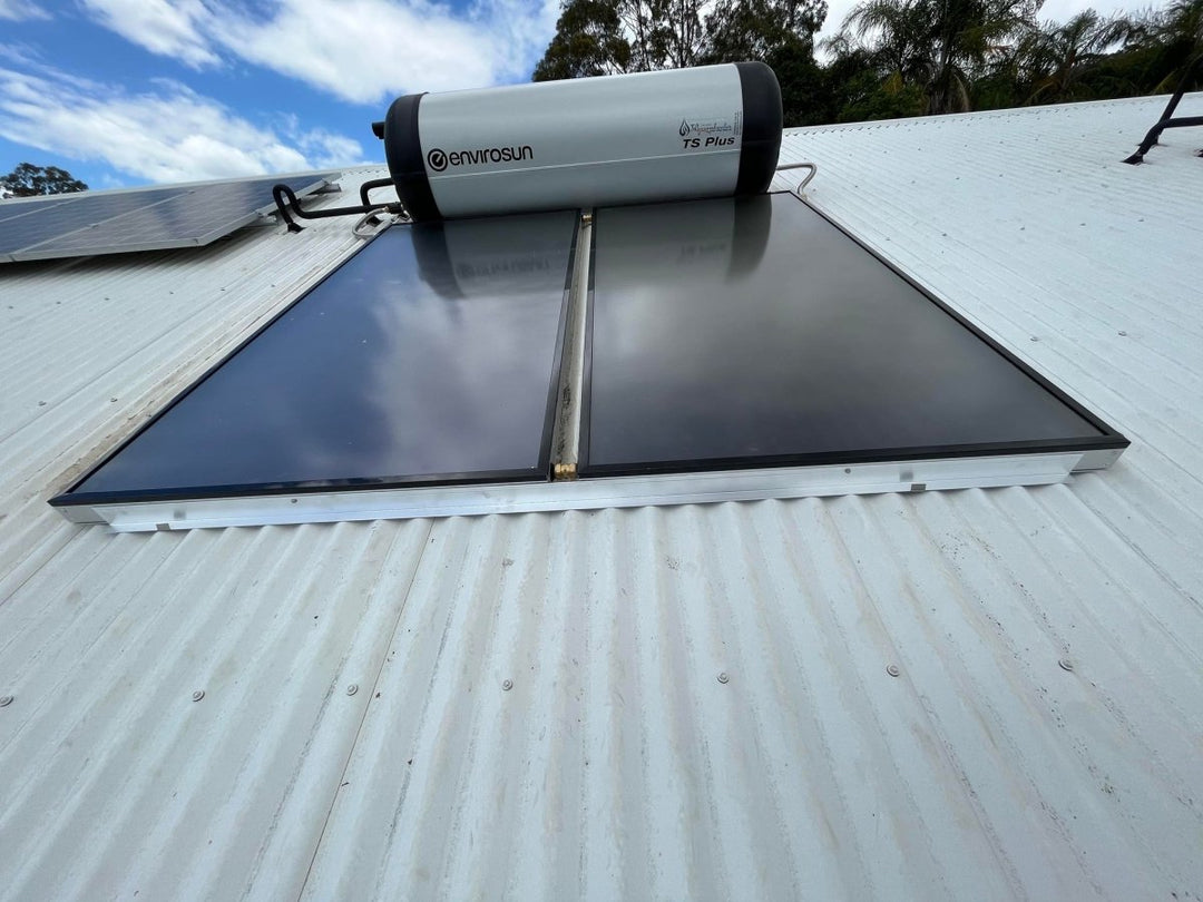 Envirosun TS+300/60 Solar Water System Installed - JR Gas and WaterWater Heaters