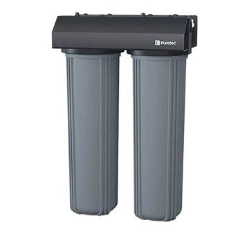 Puretec EM2-100 Whole House 20"x100LPM Twin Filter System | Supply+Install | LIFETIME WARRANTY - Plumbing - Filter