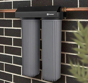 Puretec EM2-100 Whole House 20"x100LPM Twin Filter System | Supply+Install | LIFETIME WARRANTY - Plumbing - Filter