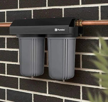 Puretec EM2-80 Whole House 10"x80LPM Twin Filter System | Supply+Install | LIFETIME WARRANTY - Plumbing - Filter