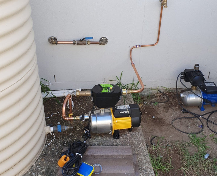 Davey Rainbank KRB2 46L/min Pressure Pump + Mains Backup + Controller Supplied & Installed - Plumbing - Pump