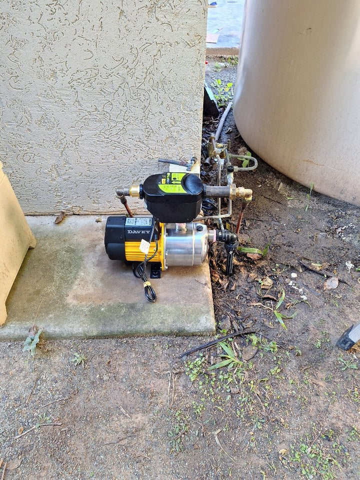 Davey Rainbank KRB2 46L/min Pressure Pump + Mains Backup + Controller Supplied & Installed - Plumbing - Pump