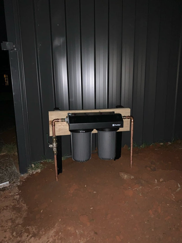 Puretec EM2 - 100 Whole House 20"x100LPM Twin Filter System | Supply+Install | LIFETIME WARRANTY - Plumbing - Filter