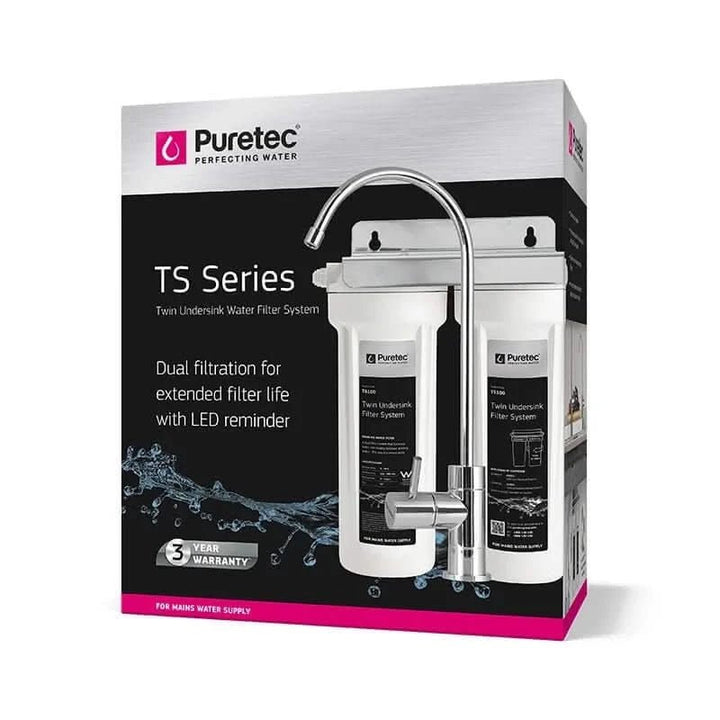 Puretec TS200 Kitchen Dedicated Outlet Twin Filter System | Supply+Install | LIFETIME WARRANTY - Plumbing - Filter