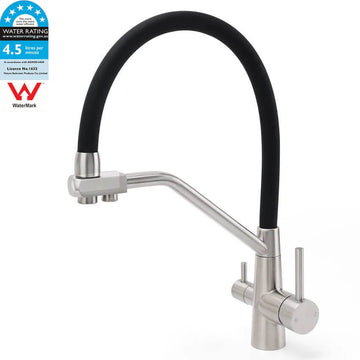 WFW 3 - Way Kitchen Mixer Tap (Brushed Nickle Pullout) | Supply+Install | LIFETIME WARRANTY - Plumbing - Filter