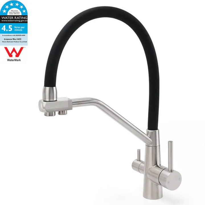 WFW 3 - Way Kitchen Mixer Tap (Brushed Nickle Pullout) | Supply+Install | LIFETIME WARRANTY - Plumbing - Filter