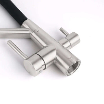 WFW 3 - Way Kitchen Mixer Tap (Brushed Nickle Pullout) | Supply+Install | LIFETIME WARRANTY - Plumbing - Filter
