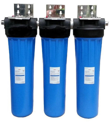 WFW Triple 20" AntiScale Enclosed Water Filter System | Supply+Install | LIFETIME WARRANTY - Plumbing - Filter