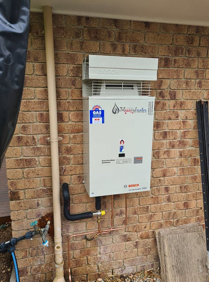 Bosch Hydropower 16H (TF400-8G) Instant Gas Water System Installed - JR Gas and WaterWater Heater - Gas Continuous Flow