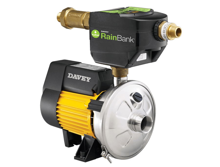Davey Rainbank KRB2 46L/min Pressure Pump + Mains Backup + Controller Supplied & Installed - JR Gas and WaterPlumbing - Pump