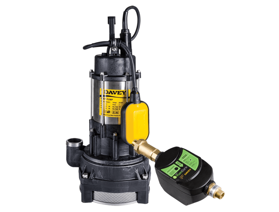 Davey Rainbank KRBS2 Submersible Pump + Mains Backup + Controller Supplied & Installed - JR Gas and WaterPlumbing - Pump