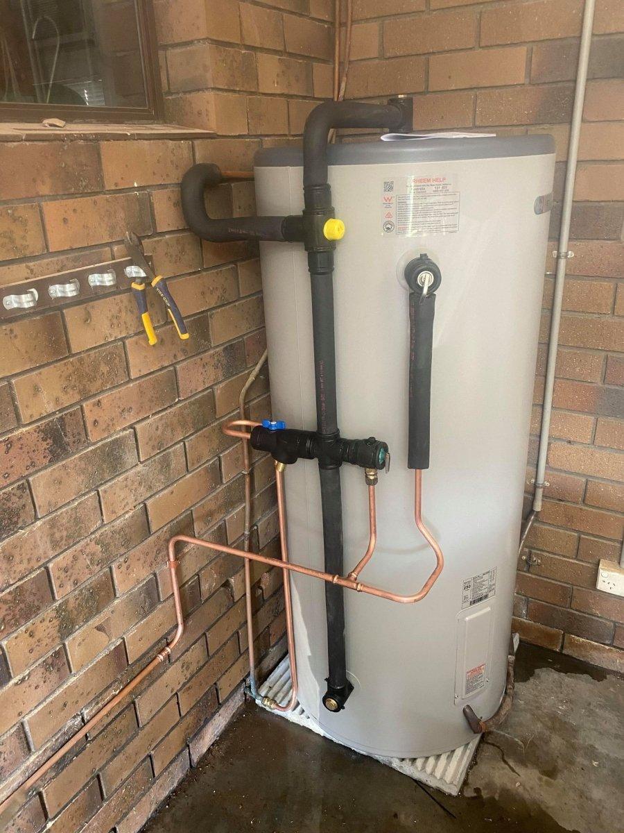 Rheem Stellar 250L (4A1250) Electric Hot Water System Installed - JR Gas and WaterWater Heater - Electric