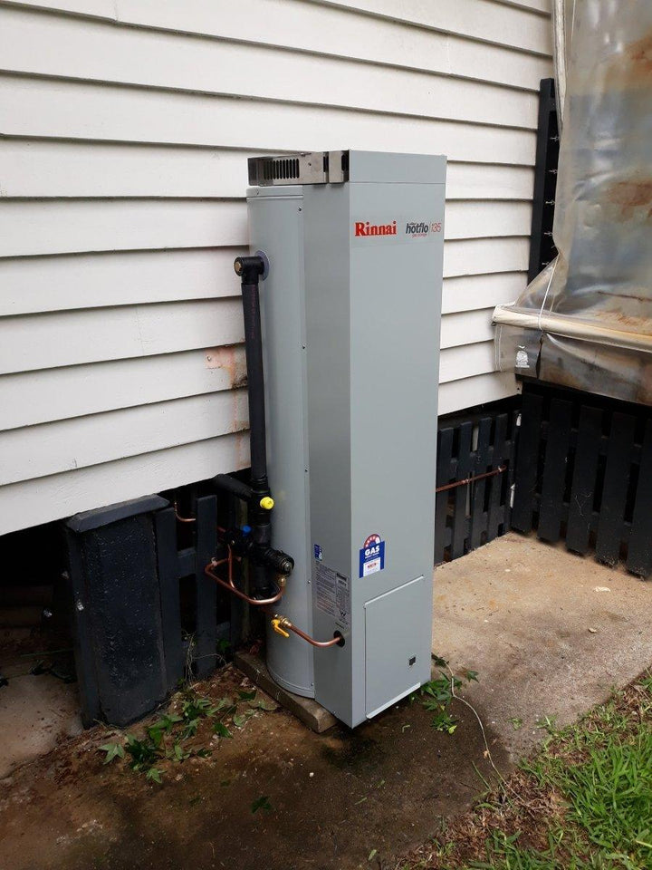 Rinnai 4-Star 135L Gas Water System Installed - JR Gas and WaterWater Heater - Gas Storage