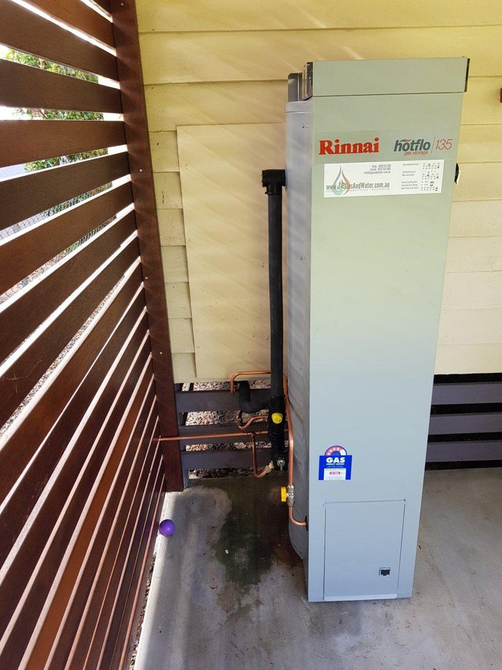 Rinnai 4-Star 170L Gas Water System Installed - JR Gas and WaterWater Heater - Gas Storage