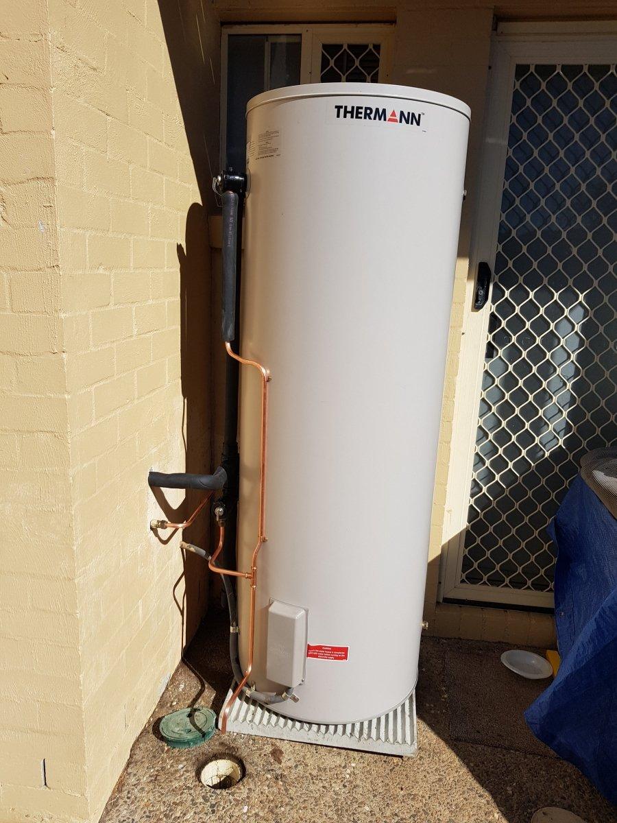 Thermann 125L (9507806) Electric Hot Water System Installed - JR Gas and WaterWater Heater - Electric